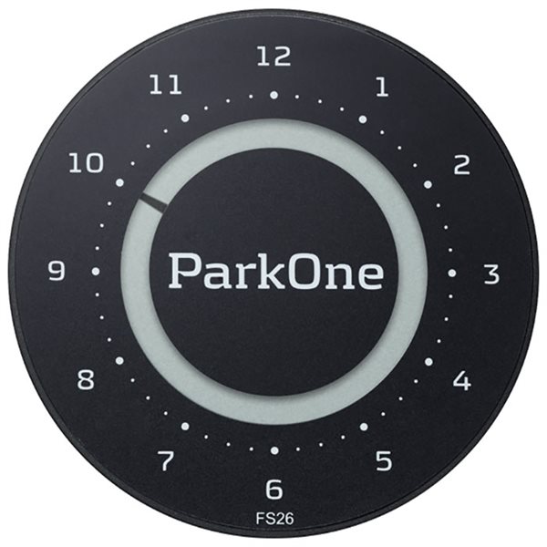 ParkOne 2 Parkeringsskive sort