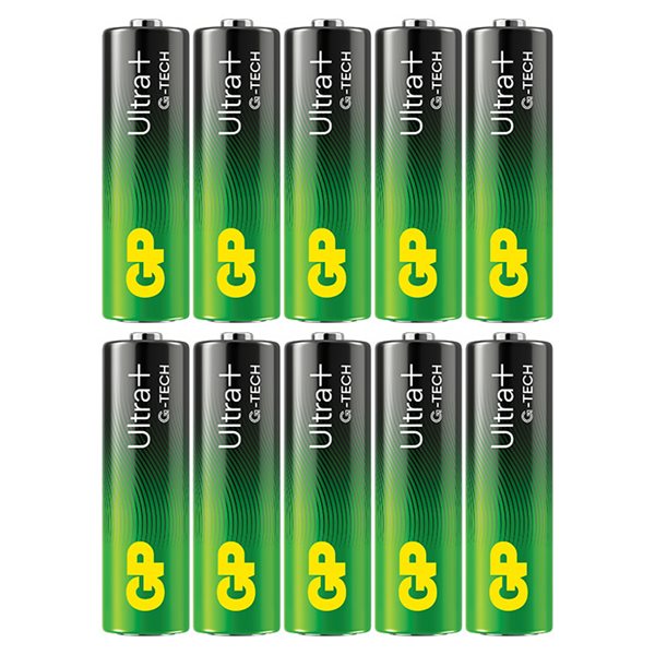 GP Ultra Plus Alkaline  AA-batteri 10-pak