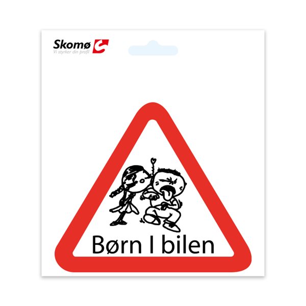 Børn i bilen klistermærke