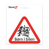 Børn i bilen klistermærke