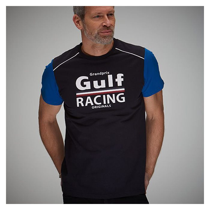T-Shirt Gulf Mulher de Corrida de Óleo Beige - 1923Autos