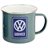 Turkis Emaljekrus 500ml. Motiv: VW Service VW T1 bus 