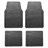 Universal gummimåttesæt sort 4 stk