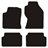 Måttesæt  Floorline bundmåtter til Ford Focus 2002 til 2004